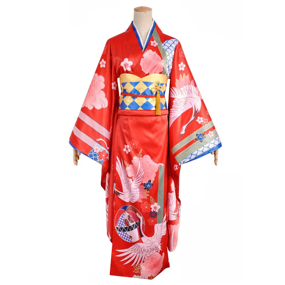 Vocaloid Hatsune Miku Kimono Yukata Cosplay Costume 4 Vocaloid Hatsune Miku Kimono Yukata Cosplay Costume - Image 2