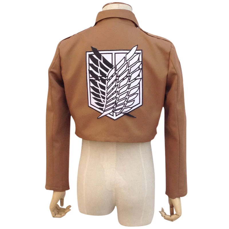 Attack On Titan Shingeki No Kyojin Scout Regiment Survey Corps Erwin Smith Black White Cosplay Costume - Only Jacket 5 Attack On Titan Shingeki No Kyojin Scout Regiment Survey Corps Erwin Smith Black White Cosplay Costume - Only Jacket - Image 3