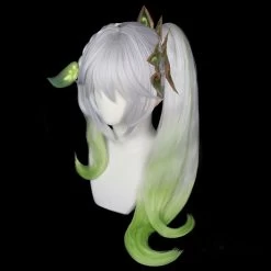 Genshin Impact Nahida Kusanali White Green Cosplay Wig -Cosplay Shop 3 412e3e84 da78 40ba a44d b835d711f26c