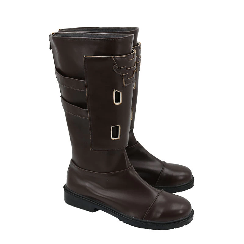 Final Fantasy XIV Thancred Waters Brown Shoes Cosplay Boots 5 Final Fantasy XIV Thancred Waters Brown Shoes Cosplay Boots - Image 3