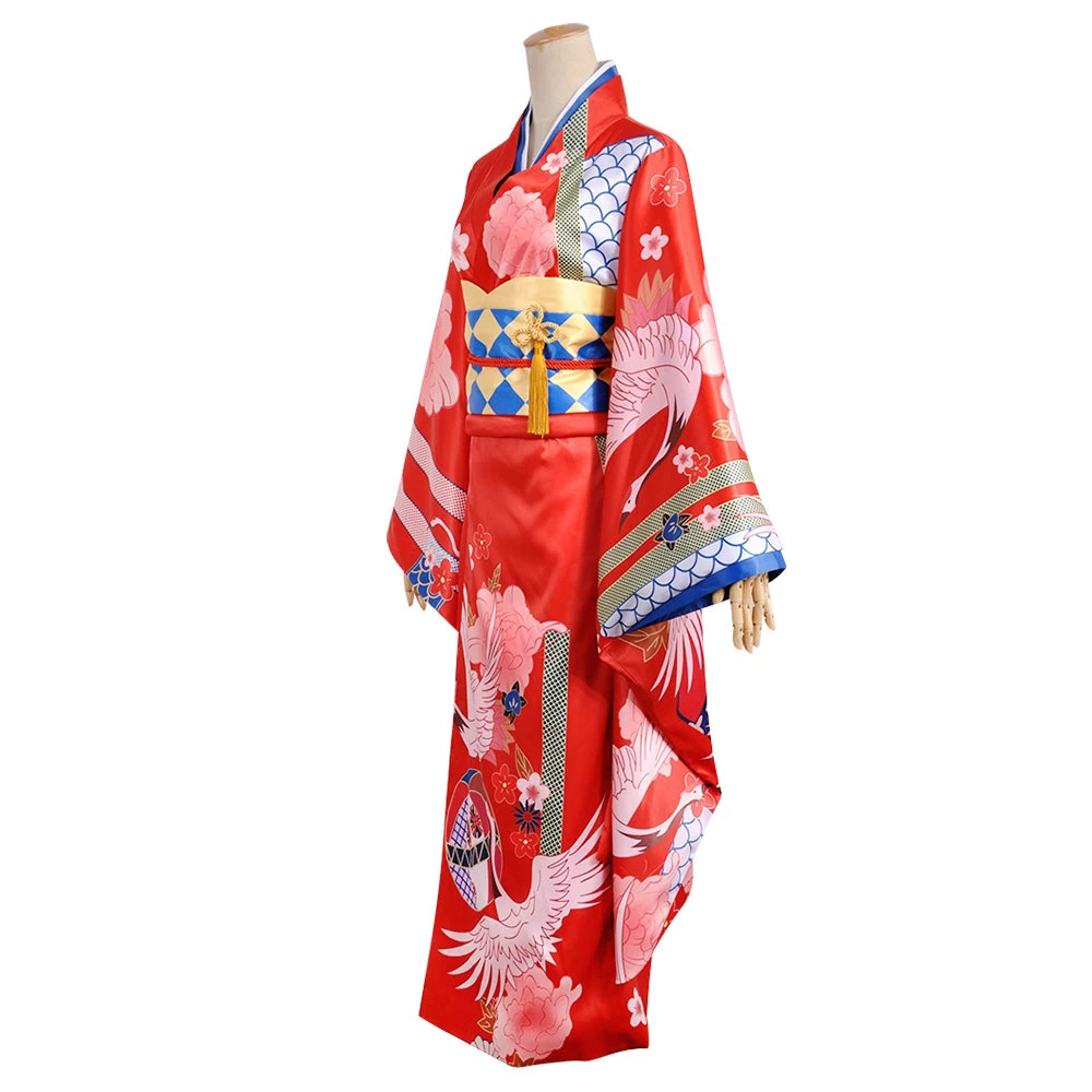 Vocaloid Hatsune Miku Kimono Yukata Cosplay Costume 5 Vocaloid Hatsune Miku Kimono Yukata Cosplay Costume - Image 3