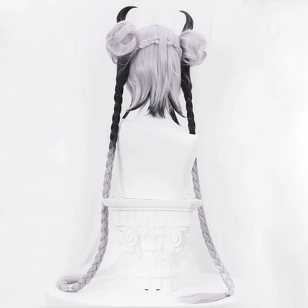 Genshin Impact Demon Silver Cosplay Wig 6 Genshin Impact Demon Silver Cosplay Wig - Image 4