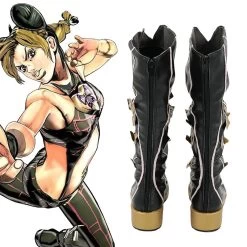 Jojo'S Bizarre Adventure: Stone Ocean Cujoh Jolyne Black Shoes Cosplay Boots -Cosplay Shop 4 1503b008 f4af 4670 a050 31dd20ad4d2b