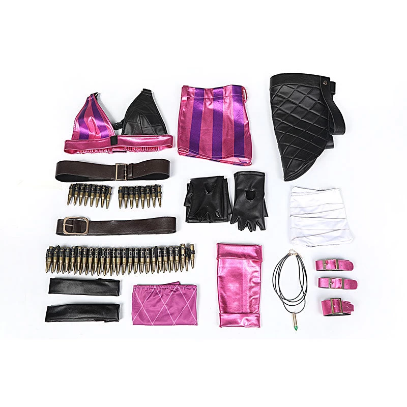 League Of Legends LOL Loose Cannon Jinx Game Cosplay Costume 6 League Of Legends LOL Loose Cannon Jinx Game Cosplay Costume - Image 4