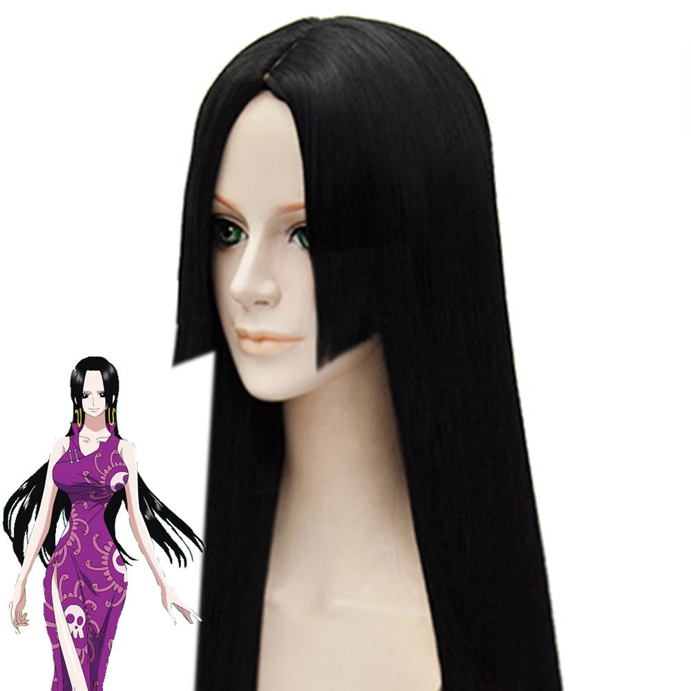 One Piece Boa Hancock Black Cosplay Wig 3 One Piece Boa Hancock Black Cosplay Wig