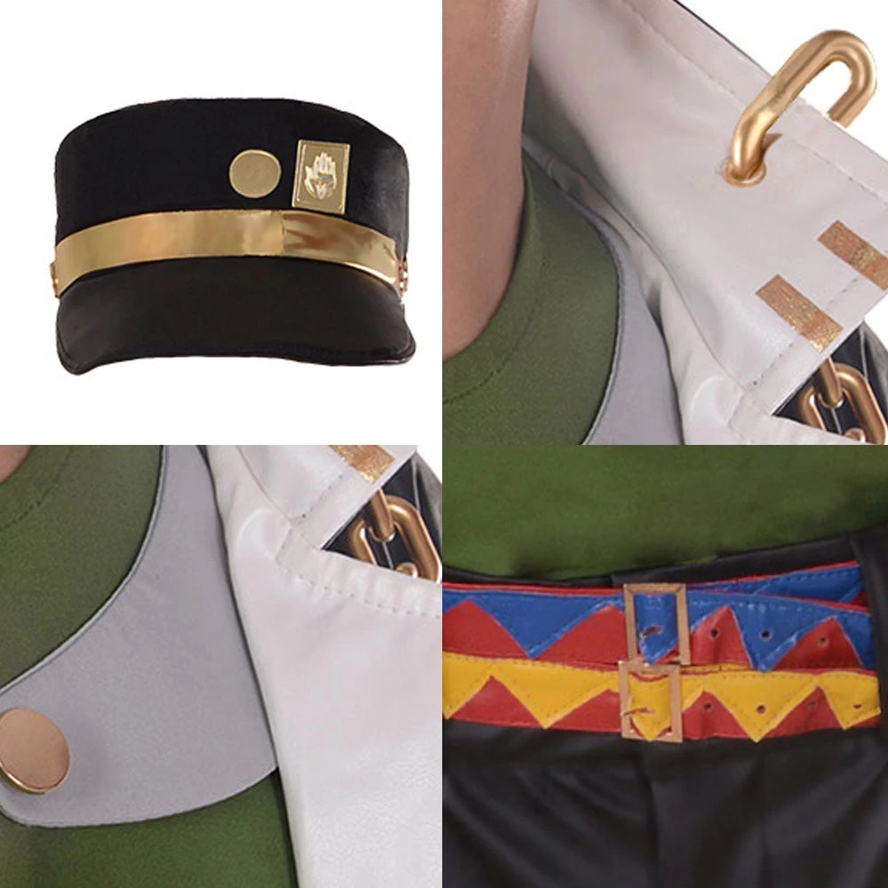 JoJo's Bizarre Adventure Kujo Jotaro Green Vest Cosplay Costume 8 JoJo's Bizarre Adventure Kujo Jotaro Green Vest Cosplay Costume - Image 6