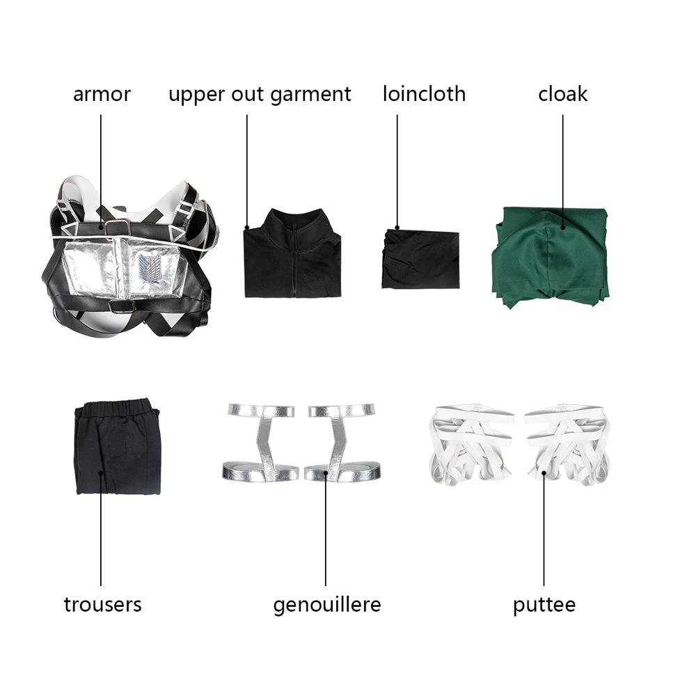 Attack On Titan Shingeki No Kyojin Final Season Levi Ackerman Cosplay Costume - Premium Edition 8 Attack On Titan Shingeki No Kyojin Final Season Levi Ackerman Cosplay Costume - Premium Edition - Image 6