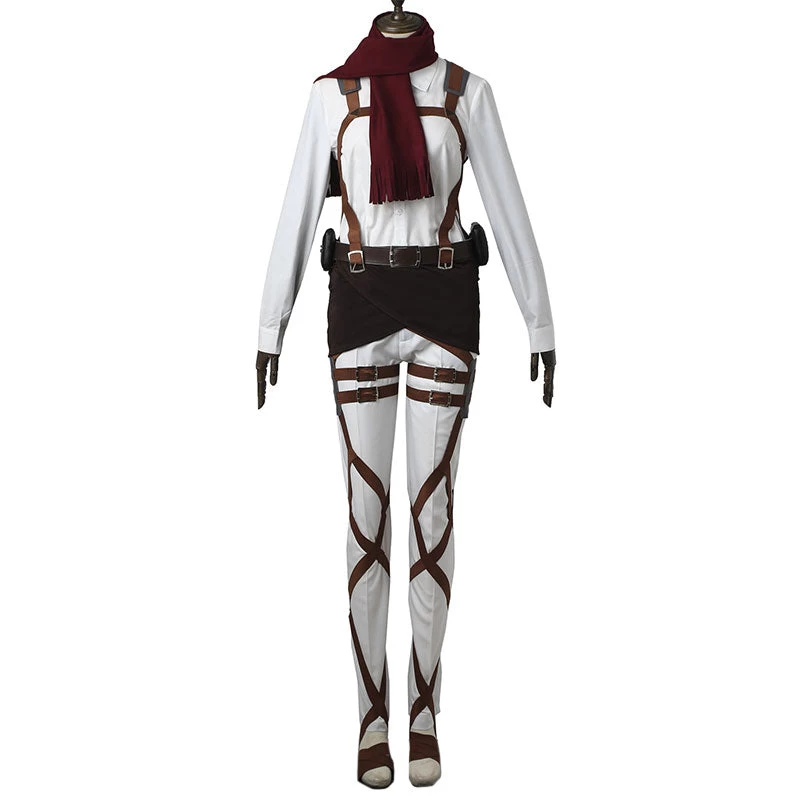 Attack On Titan Shingeki No Kyojin Mikasa Akkaman Mikasa Ackerman 104th Cadet Corps Cosplay Costume - No Boots 10 Attack On Titan Shingeki No Kyojin Mikasa Akkaman Mikasa Ackerman 104th Cadet Corps Cosplay Costume - No Boots - Image 8