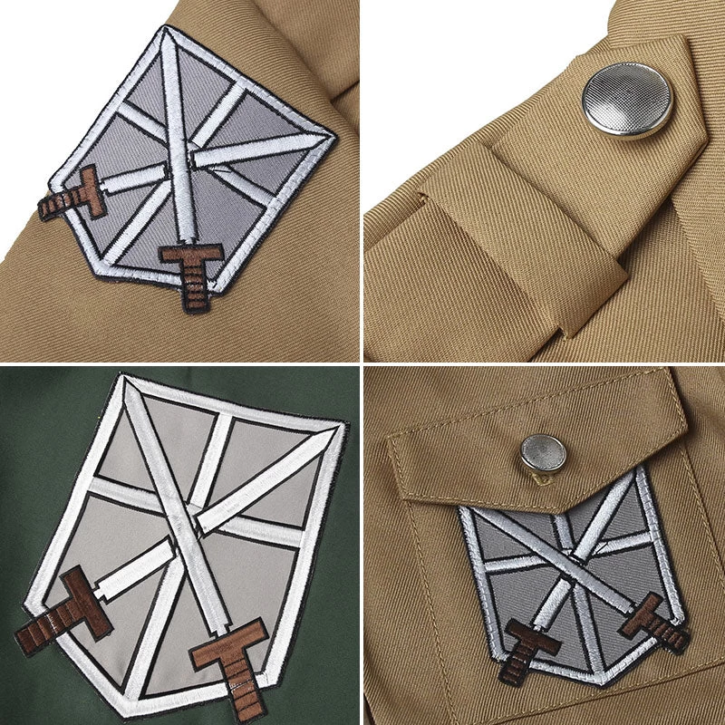 Attack On Titan Shingeki No Kyojin Mikasa Akkaman Mikasa Ackerman 104th Cadet Corps Cosplay Costume - No Boots 11 Attack On Titan Shingeki No Kyojin Mikasa Akkaman Mikasa Ackerman 104th Cadet Corps Cosplay Costume - No Boots - Image 9