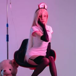 Chainsaw Man Power Makima Nurse Cosplay Costume -Cosplay Shop ChainsawManPowerCosplayCostume 5