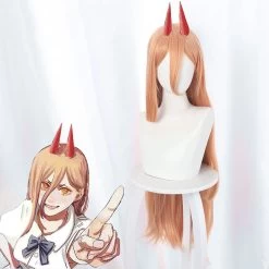 Chainsaw Man Power Orange Cosplay Wig