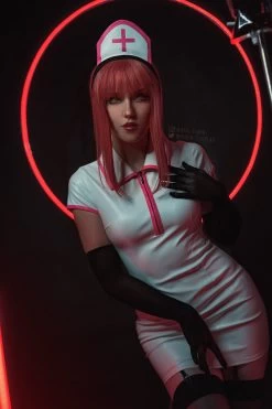 Chainsaw Man Power Makima Nurse Cosplay Costume -Cosplay Shop DSC02051