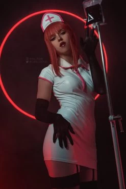 Chainsaw Man Power Makima Nurse Cosplay Costume -Cosplay Shop DSC02077