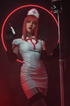 Chainsaw Man Power Makima Nurse Cosplay Costume -Cosplay Shop DSC02098