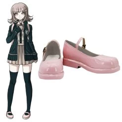 Danganronpa 2 Chiaki Nanami Pink Cosplay Shoes