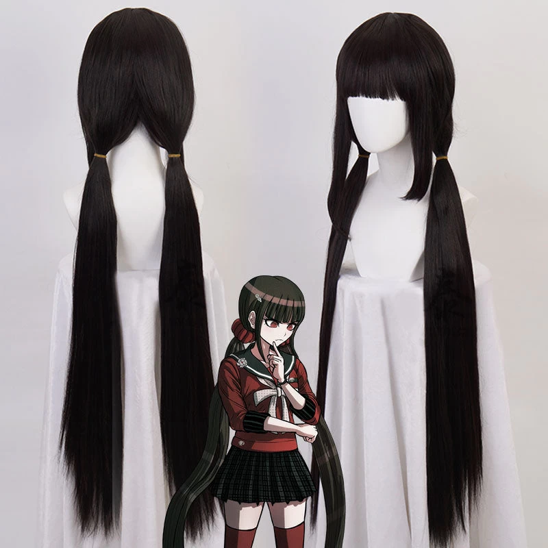 Danganronpa V3: Killing Harmony Maki Harukawa Black Cosplay Wig 3 Danganronpa V3: Killing Harmony Maki Harukawa Black Cosplay Wig