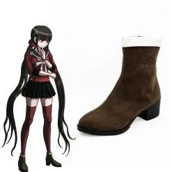 Danganronpa V3: Killing Harmony Maki Harukawa Brown Shoes Cosplay Boots 7 Danganronpa V3: Killing Harmony Maki Harukawa Brown Shoes Cosplay Boots -Cosplay Shop DanganronpaV3KillingHarmonyMakiHarukawaBrownShoesCosplayBoots 3
