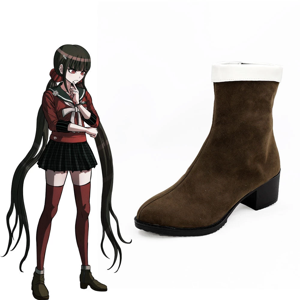 Danganronpa V3: Killing Harmony Maki Harukawa Brown Shoes Cosplay Boots 5 Danganronpa V3: Killing Harmony Maki Harukawa Brown Shoes Cosplay Boots - Image 3