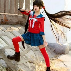 Danganronpa V3: Killing Harmony Maki Harukawa Halloween Cosplay Costume -Cosplay Shop DanganronpaV3KillingHarmonyMakiHarukawaHalloweenCosplayCostume 3