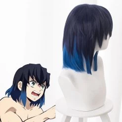 Demon Slayer Kimetsu No Yaiba Inosuke Hashibira Blue Black Cosplay Wig -Cosplay Shop DemonSlayerKimetsuNoYaibaInosukeHashibiraBlueBlackCosplayWig 3
