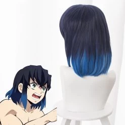 Demon Slayer Kimetsu No Yaiba Inosuke Hashibira Blue Black Cosplay Wig -Cosplay Shop DemonSlayerKimetsuNoYaibaInosukeHashibiraBlueBlackCosplayWig 4