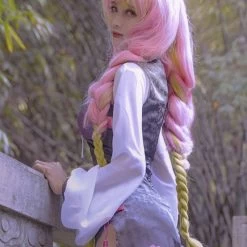 Demon Slayer: Kimetsu No Yaiba Kanroji Mitsuri Cheongsam Halloween Cosplay Costume -Cosplay Shop DemonSlayerKimetsuNoYaibaKanrojiMitsuriCheongsamHalloweenCosplayCostume 3