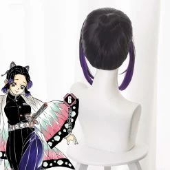 Demon Slayer: Kimetsu No Yaiba Shinobu Kochou Black Purple Cosplay Wig -Cosplay Shop DemonSlayerKimetsuNoYaibaShinobuKochouBlackPurpleCosplayWig 5