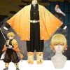 Demon Slayer: Kimetsu No Yaiba Agatsuma Zenitsu Cosplay Costume 1 Demon Slayer: Kimetsu No Yaiba Agatsuma Zenitsu Cosplay Costume -Cosplay Shop Doros e dzieci Demon Slayer prze