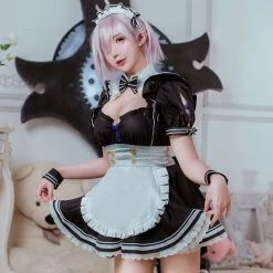 Fate Grand Order Mash Kyrielight 2020 Maid Cosplay Costume -Cosplay Shop FateGrandOrderMashKyrielight2020MaidCosplayCostume 3