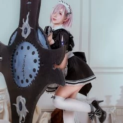 Fate Grand Order Mash Kyrielight 2020 Maid Cosplay Costume -Cosplay Shop FateGrandOrderMashKyrielight2020MaidCosplayCostume 4