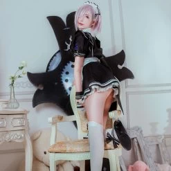 Fate Grand Order Mash Kyrielight 2020 Maid Cosplay Costume -Cosplay Shop FateGrandOrderMashKyrielight2020MaidCosplayCostume 6