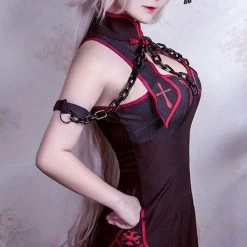 Fate Grand Order Ruler Joan Of Arc Jeanne D'Arc Cheongsam Halloween Cosplay Costume -Cosplay Shop FateGrandOrderRulerJoanofArcJeanned ArcCheongsamHalloweenCosplayCostume 5