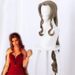 Final Fantasy VII Remake FF7 Aerith Gainsborough Brown Cosplay Wig 9 Final Fantasy VII Remake FF7 Aerith Gainsborough Brown Cosplay Wig -Cosplay Shop FinalFantasyVIIRemakeFF7AerithGainsboroughBrownCosplayWig 3