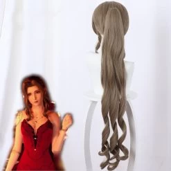 Final Fantasy VII Remake FF7 Aerith Gainsborough Brown Cosplay Wig 11 Final Fantasy VII Remake FF7 Aerith Gainsborough Brown Cosplay Wig -Cosplay Shop FinalFantasyVIIRemakeFF7AerithGainsboroughBrownCosplayWig 5