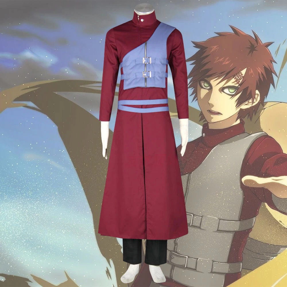Gaara From Naruto Halloween Cosplay Costume 3 Gaara From Naruto Halloween Cosplay Costume