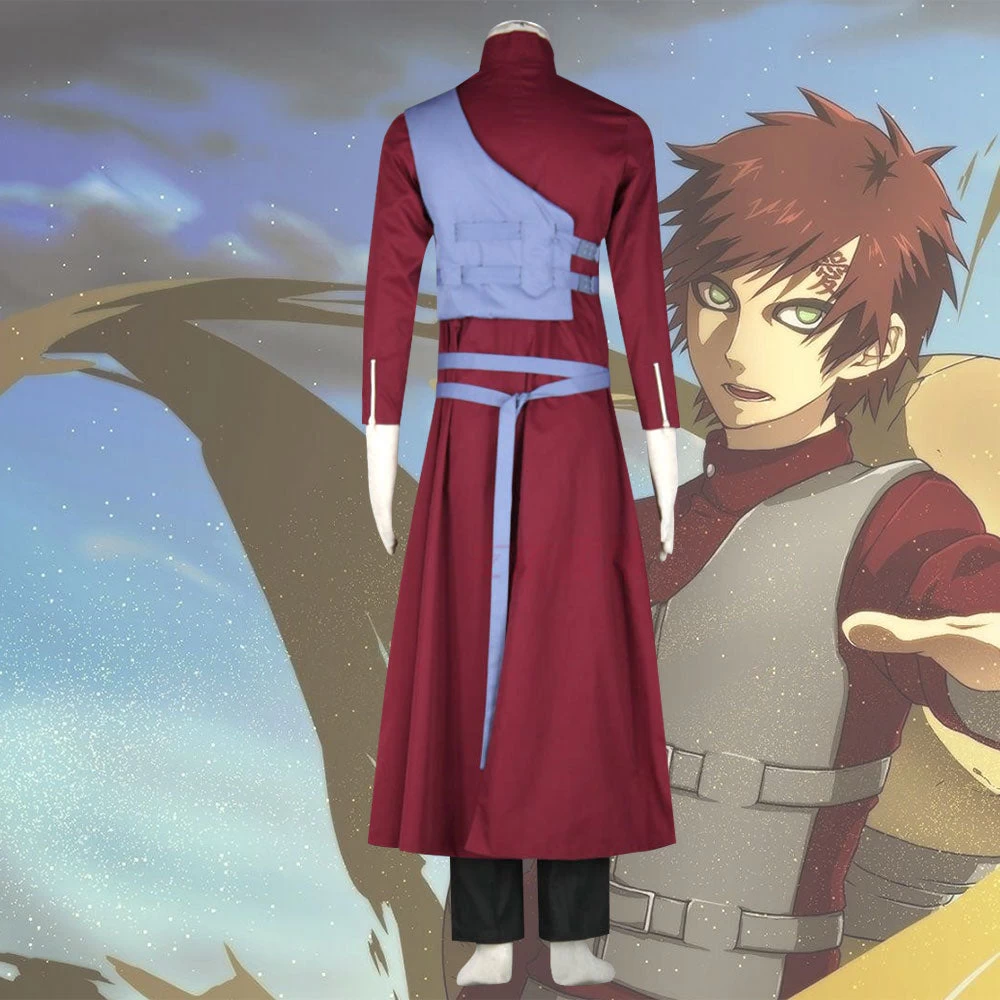 Gaara From Naruto Halloween Cosplay Costume 4 Gaara From Naruto Halloween Cosplay Costume - Image 2