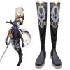 Genshin Impact Albedo Black Shoes Cosplay Boots 2 Genshin Impact Albedo Black Shoes Cosplay Boots -Cosplay Shop GenshinImpactAlbedoBlackShoesCosplayBoots