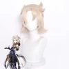 Genshin Impact Albedo Light Grey Cosplay Wig