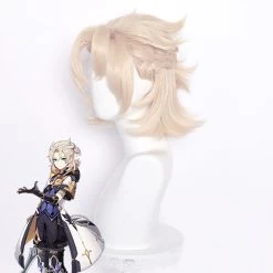 Genshin Impact Albedo Light Grey Cosplay Wig -Cosplay Shop GenshinImpactAlbedoLightGreyCosplayWig 4