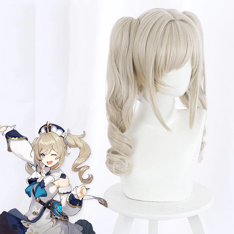 Genshin Impact Barbara Golden Cosplay Wig 4 Genshin Impact Barbara Golden Cosplay Wig - Image 2