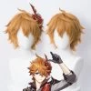 Genshin Impact Childe Tartaglia Orange Cosplay Wig -Cosplay Shop GenshinImpactChildeTartagliaOrangeCosplayWig