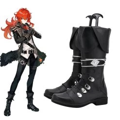 Genshin Impact Diluc Black Shoes Cosplay Boots 8 Genshin Impact Diluc Black Shoes Cosplay Boots -Cosplay Shop GenshinImpactDilucBlackShoesCosplayBoots 3