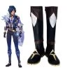 Genshin Impact Kaeya Black Shoes Cosplay Boots -Cosplay Shop GenshinImpactKaeyaBlackShoesCosplayBoots