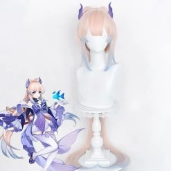 Genshin Impact Kokomi Pink Blue Cosplay Wig