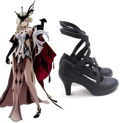 Genshin Impact La Signora Black Cosplay Shoes -Cosplay Shop GenshinImpactLaSignoraBlackCosplayShoes 3