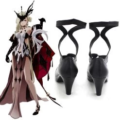 Genshin Impact La Signora Black Cosplay Shoes -Cosplay Shop GenshinImpactLaSignoraBlackCosplayShoes 4