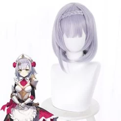 Genshin Impact Noelle Purple Cosplay Wig