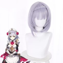 Genshin Impact Noelle Purple Cosplay Wig -Cosplay Shop GenshinImpactNoellePurpleCosplayWig 3