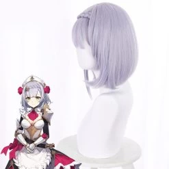 Genshin Impact Noelle Purple Cosplay Wig -Cosplay Shop GenshinImpactNoellePurpleCosplayWig 5
