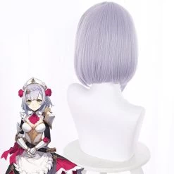 Genshin Impact Noelle Purple Cosplay Wig -Cosplay Shop GenshinImpactNoellePurpleCosplayWig 6
